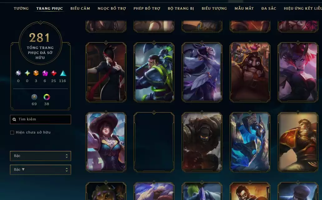Ảnh 281 SKIN LOL NHIỀU TP ĐẸP FULL CHAMP