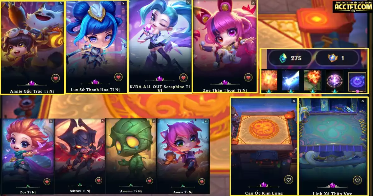 4 PET TÍM + 4 TINI + 2 SÀN RỒNG RẮN ĐẸP