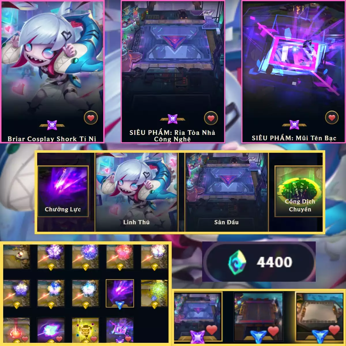 COMBO BRIAR + SÂN + CHƯỞNG SIEU PHẨM