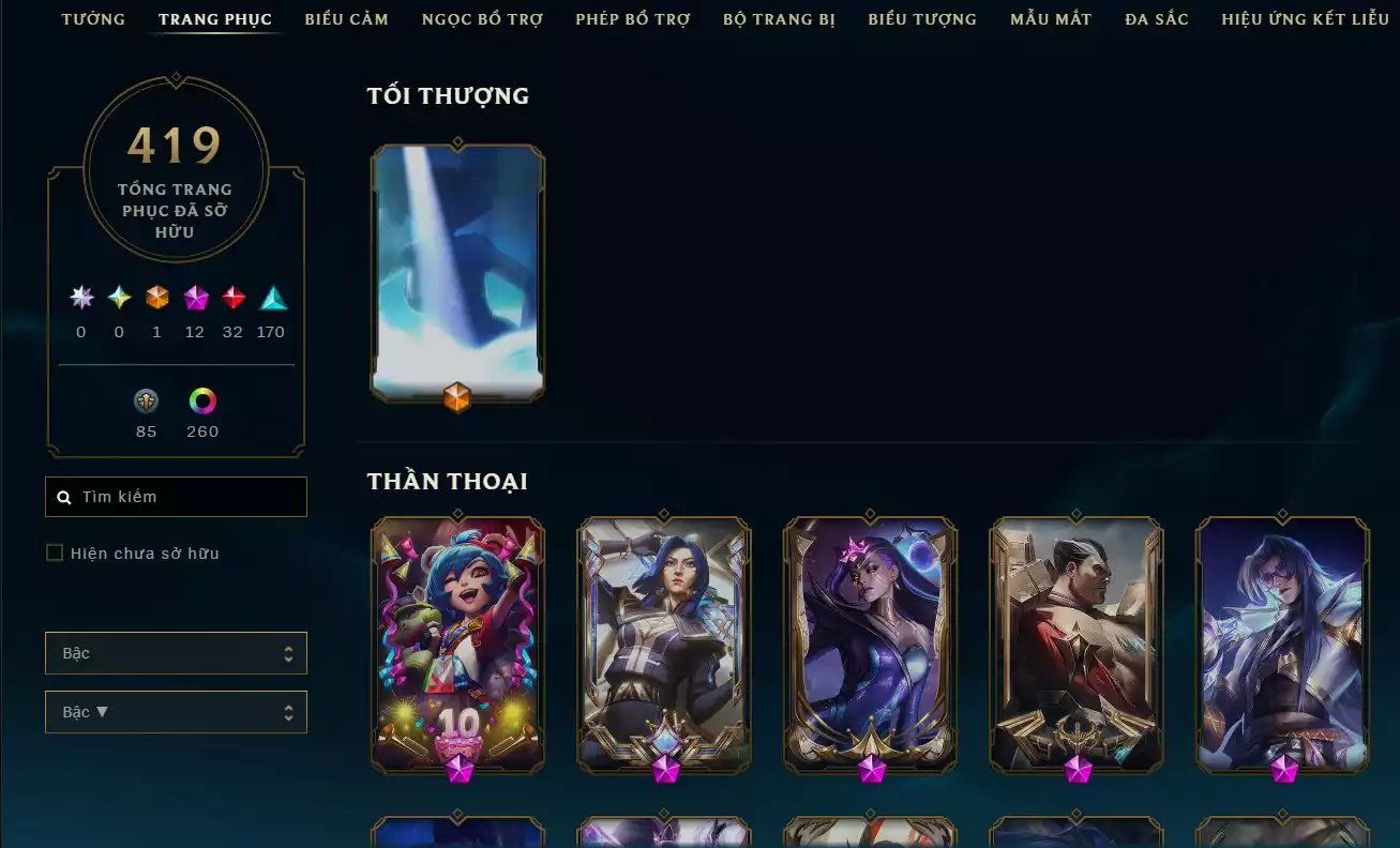 ✅419 SKIN LOL -CỜ QUỶ VƯƠNG - LV 600✅YONE CAO BỒI