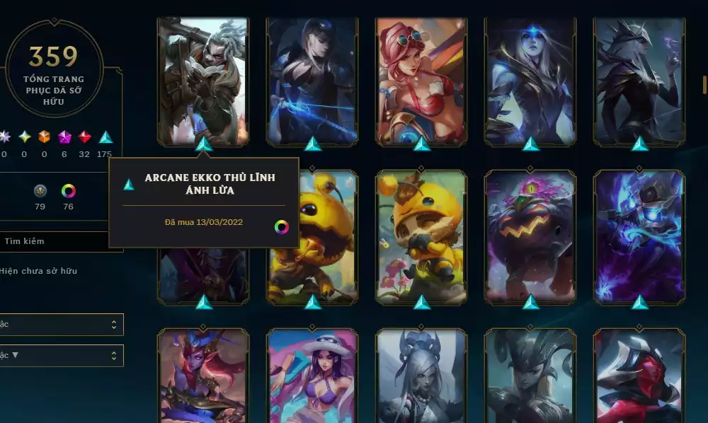 Ảnh 359 SKIN + FULL CHAMP + SKIN CỰC NGON