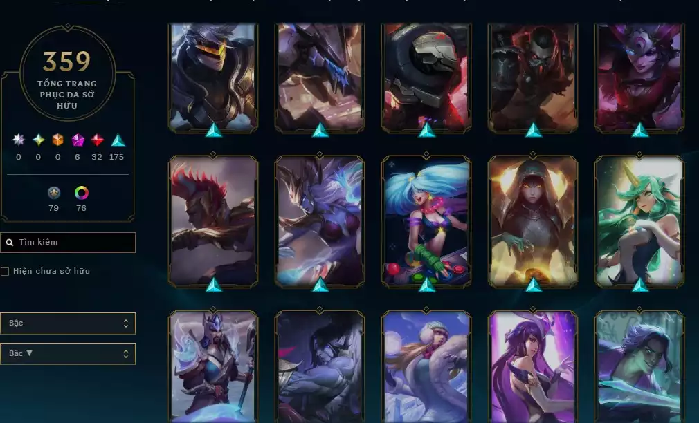 Ảnh 359 SKIN + FULL CHAMP + SKIN CỰC NGON