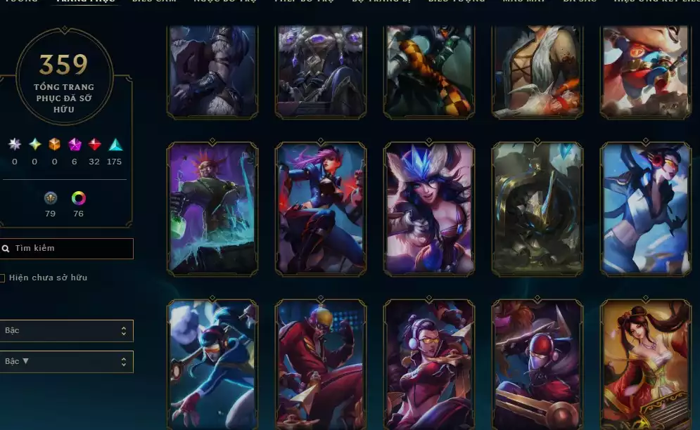 Ảnh 359 SKIN + FULL CHAMP + SKIN CỰC NGON