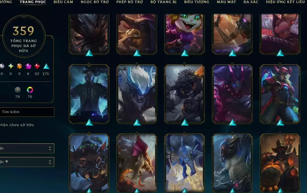 Ảnh 359 SKIN + FULL CHAMP + SKIN CỰC NGON