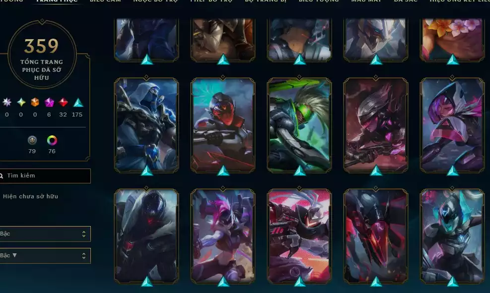 Ảnh 359 SKIN + FULL CHAMP + SKIN CỰC NGON