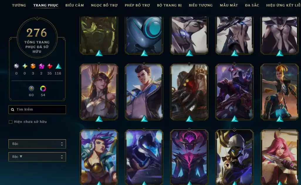 276 skin Full champ + urank