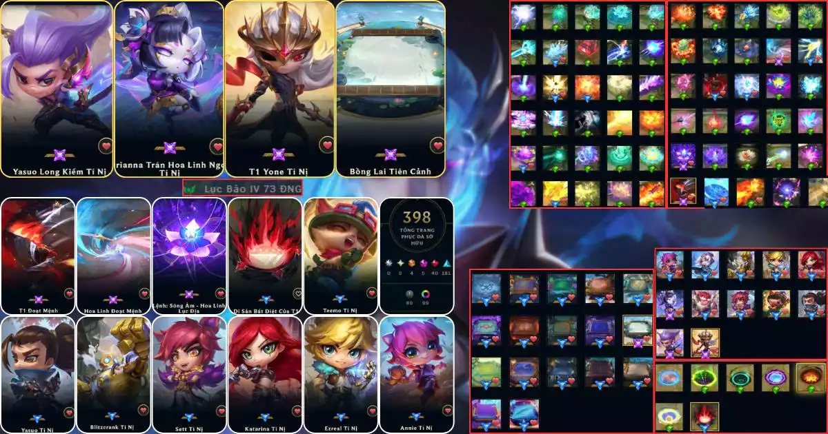 3 tím + 1 sàn + LOL xịn ( full chưởng của pet )